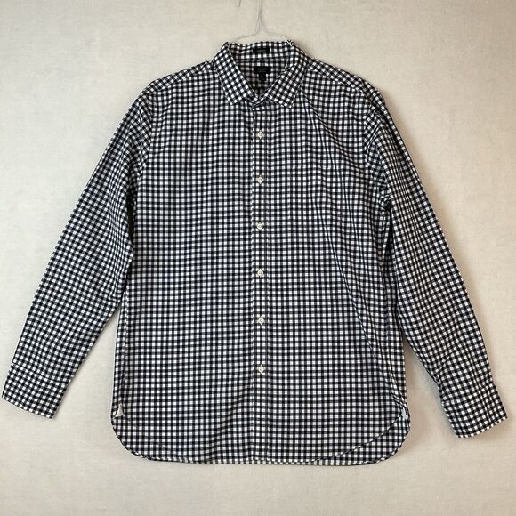 J. Crew Other - J Crew Ludlow Shirt Mens XL Blue White Check Long Sleeves Cotton 120’s 2 Ply